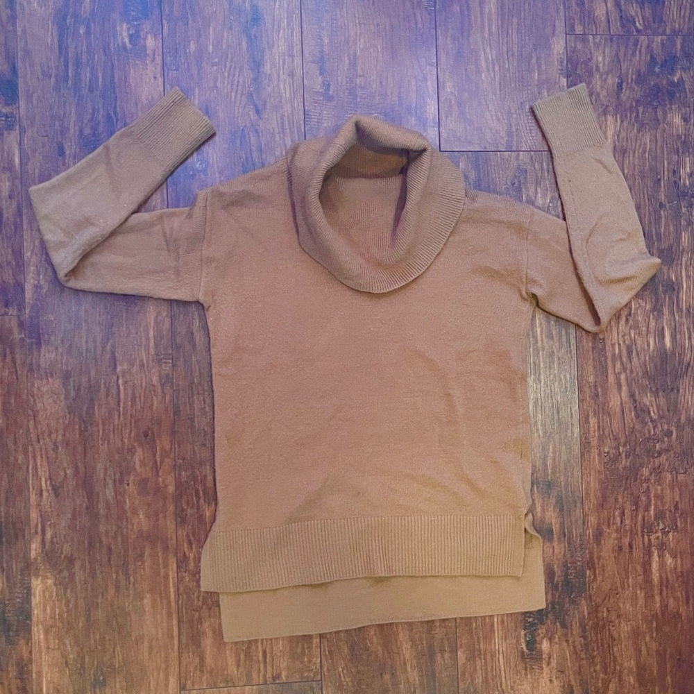 Beige turtle neck sweater